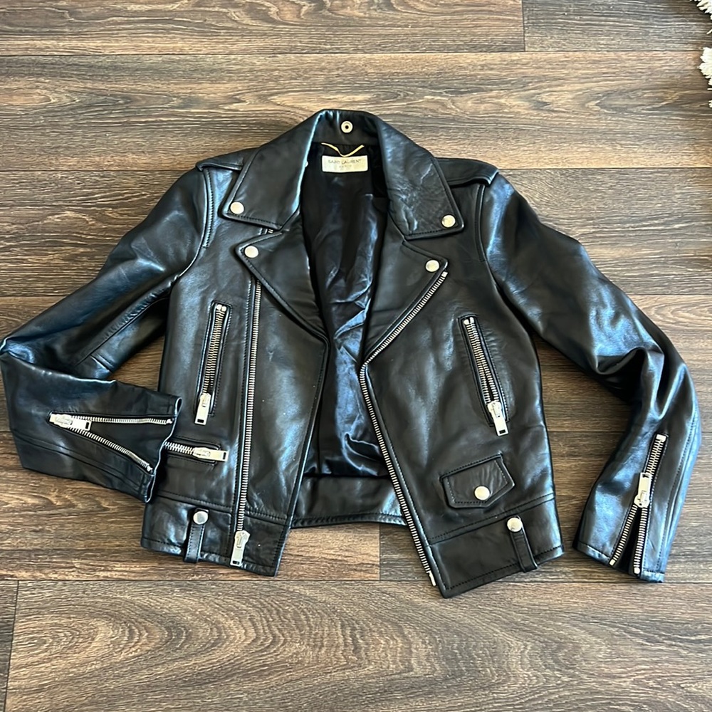 Saint Laurent Leather Jacket - Picture 5 of 16